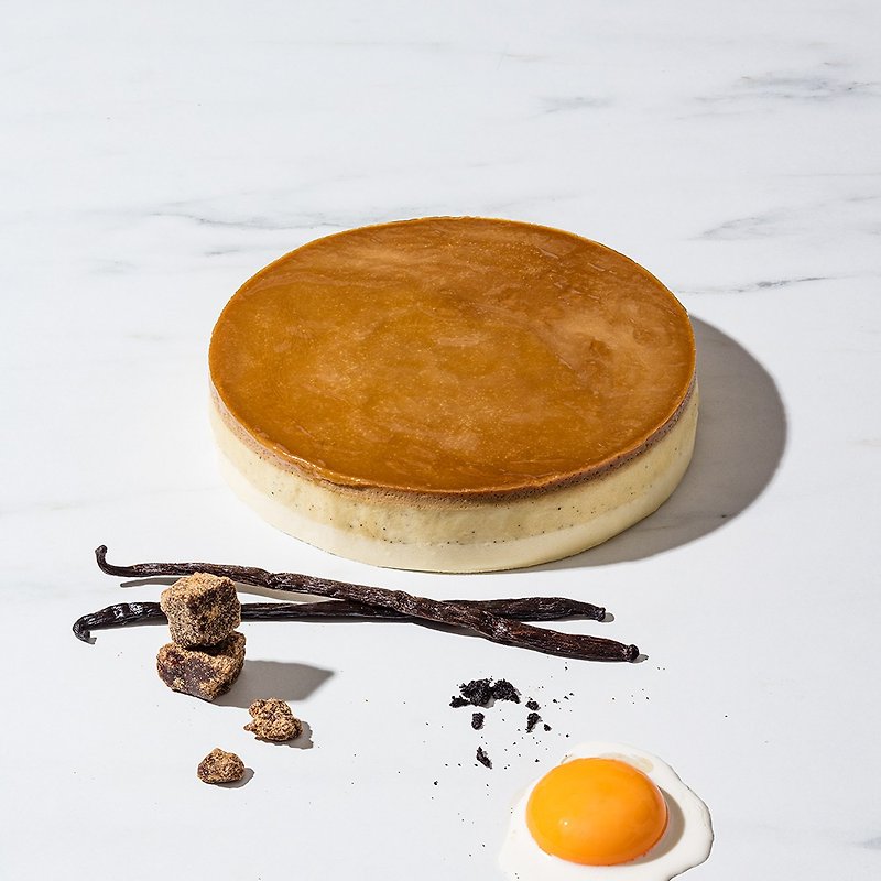 【1%bakery】Dense Baked Vanilla Pudding Cheesecake 6 inches - Cake & Desserts - Fresh Ingredients Gold