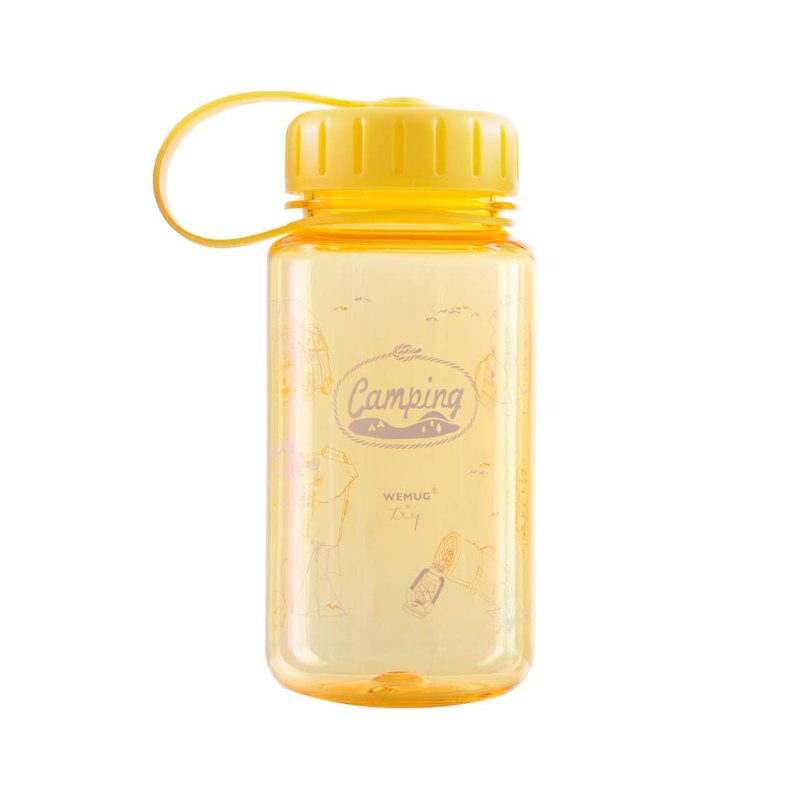 WEMUG 印花水瓶 - S350 Camping 黃 - 水壺/水瓶 - 塑膠 黃色