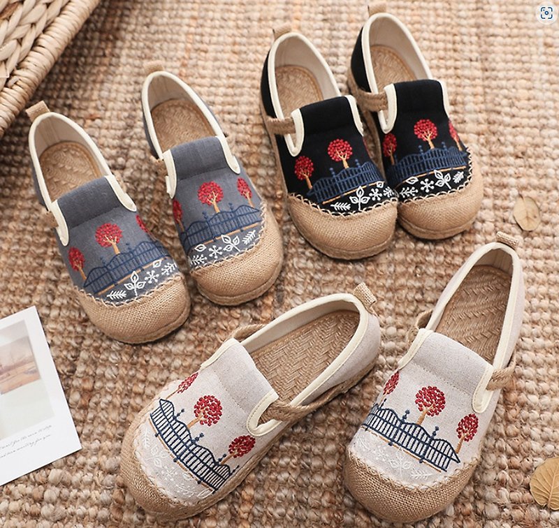 [New Product] Buy A and get B free French style linen casual shoes | Free 1 pair of linen arch healthy shoes - รองเท้าลำลองผู้หญิง - ผ้าฝ้าย/ผ้าลินิน 