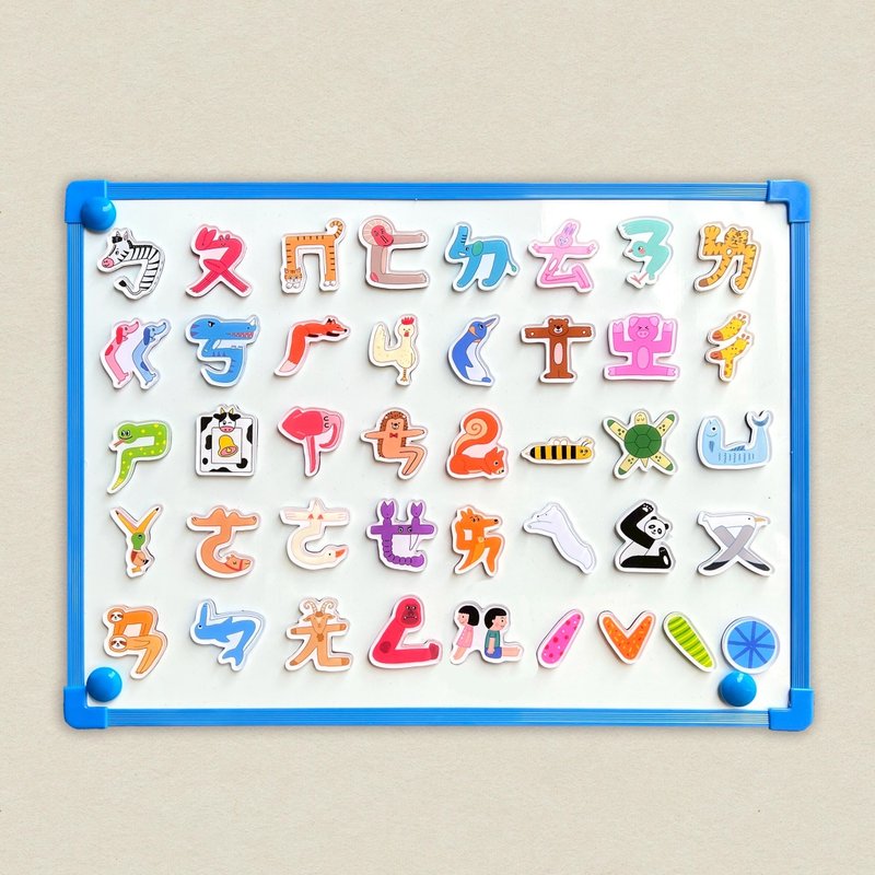 新品 / 壓克力磁鐵 / 咚東牌注音符號2.0 / 含聲符共41枚 - 磁鐵 - 壓克力 多色