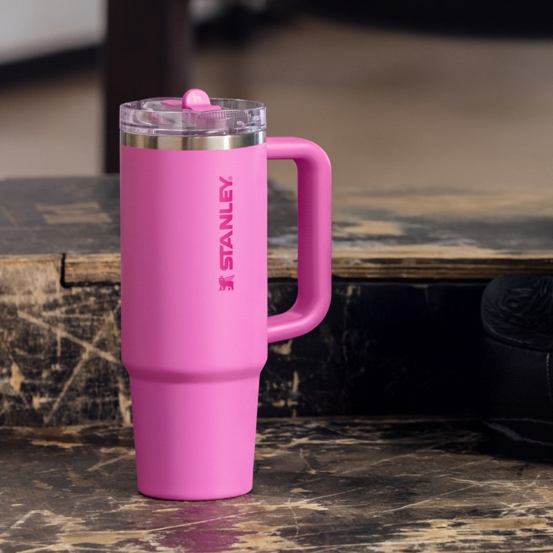 STANLEY 防漏吸管隨手杯 0.88L / 冰果粉 - 保溫瓶/保溫杯 - 不鏽鋼 