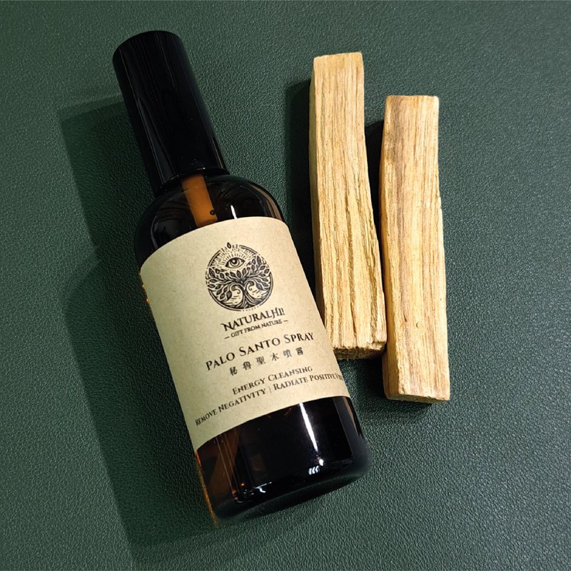 Palo Santo Spray 100ml | Purify space | Remove negativity | Attract good fortune - น้ำหอม - น้ำมันหอม สีดำ