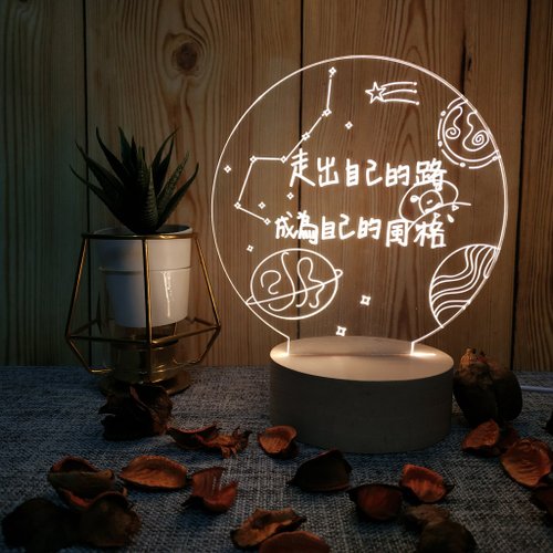 I-Design 【客製化商品】空間氛圍裝飾品 日常小夜燈-太空之旅