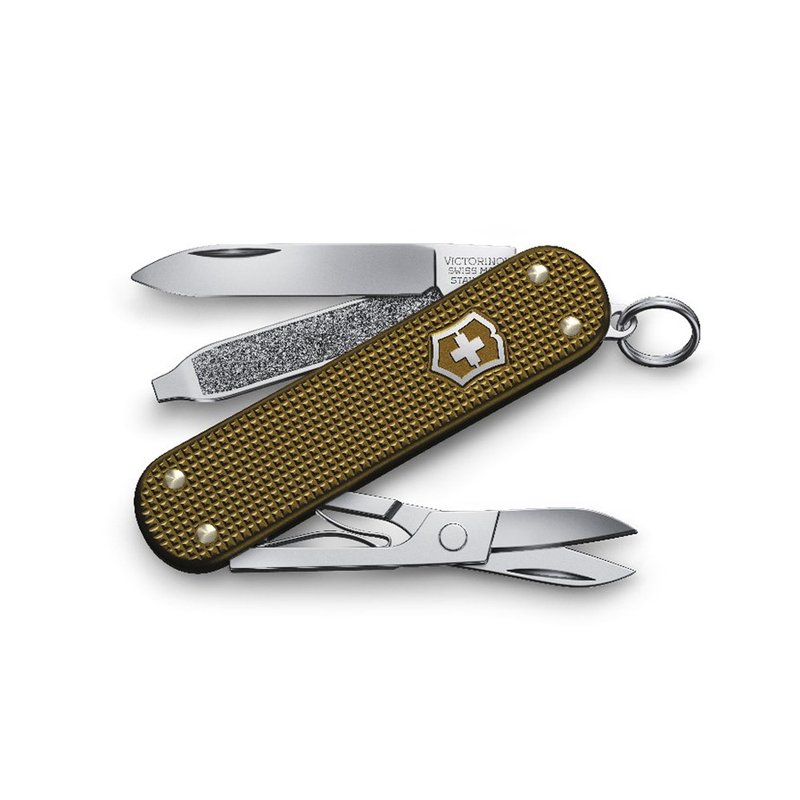 VICTORINOX スイス ビクトリノックス アルミニウム合金 5用途 58mm 限定品 ミリタリーグリーン 0.6221.L24 - キャンプ用品 - ステンレススチール グリーン