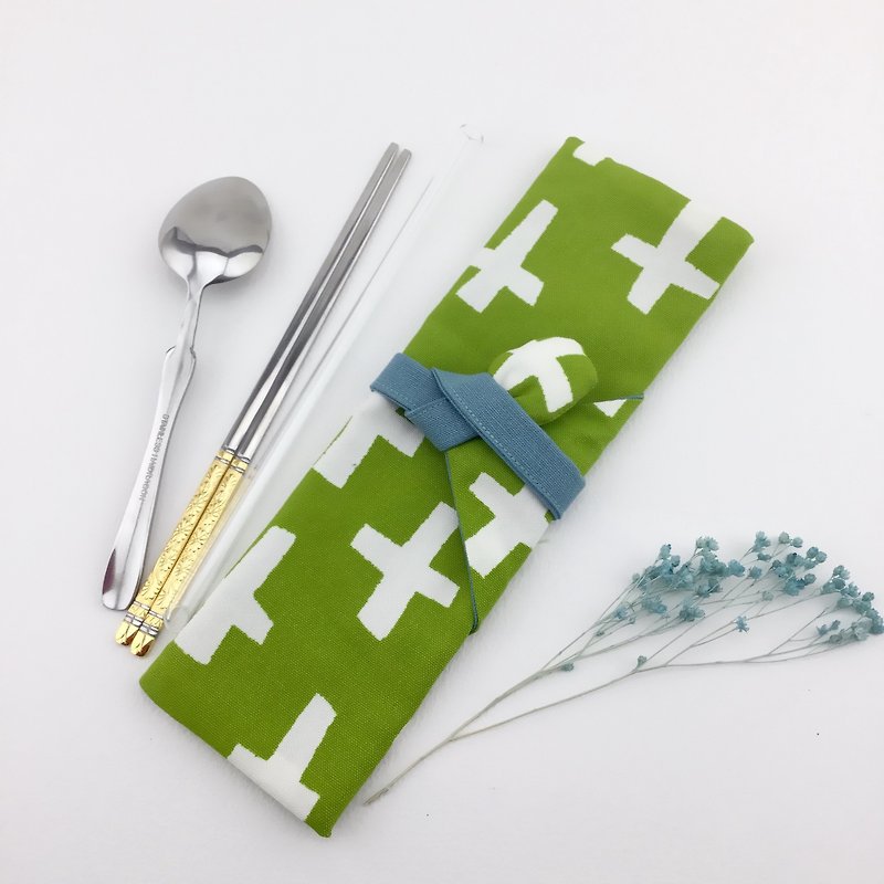 Full of positive energy - environmentally friendly tableware / straw bag - Chopsticks - Cotton & Hemp 