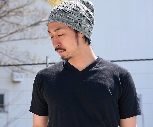 100% Linen Breathable Loose Beanie for Men and Women, Made in Japan, Slouch  Hat - Shop Casualbox Hats & Caps - Pinkoi