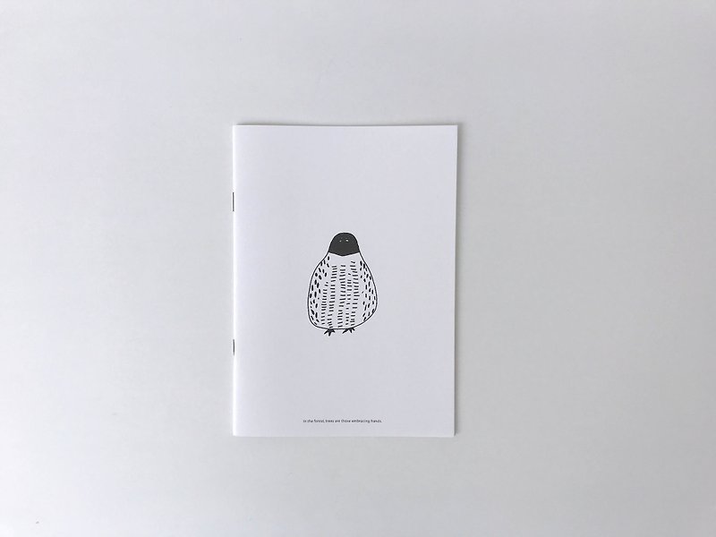 |フクロウ|空白のノート/ 5 - ノート・手帳 - 紙 ブラック