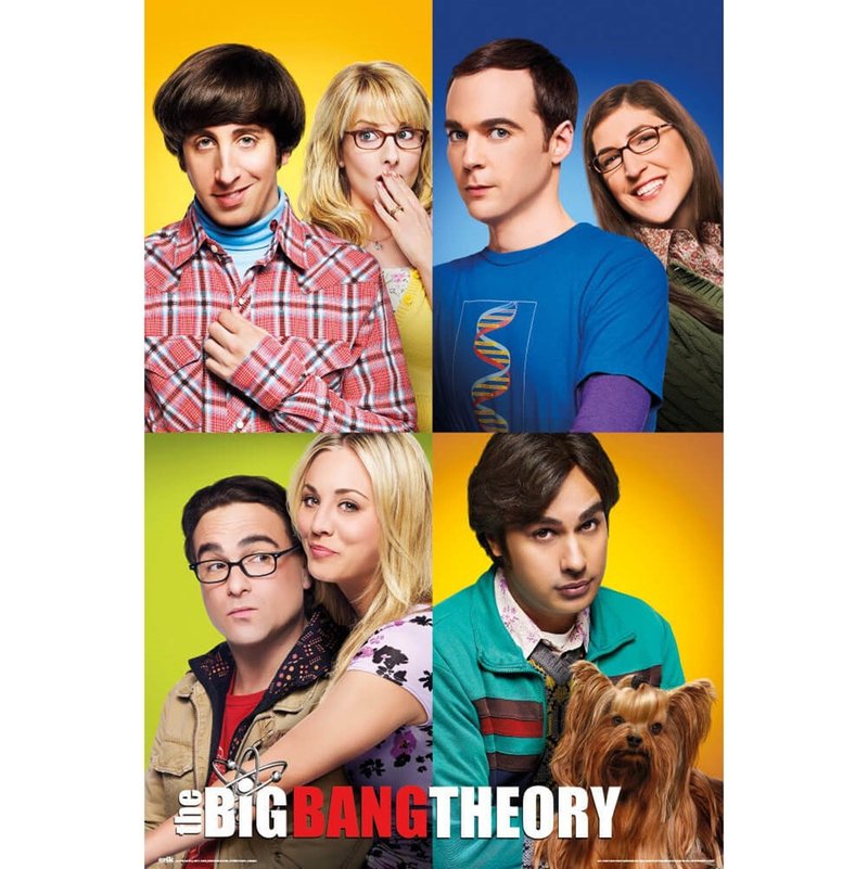 【宅男行不行】 THE BIG BANG THEORY / MOSAICO  進口海報 - 海報/掛畫/掛布 - 其他材質 多色