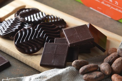 尚唐坊原豆原脂巧克力 雙享二合一(85%+100%)純黑巧克力禮盒組-30片裝