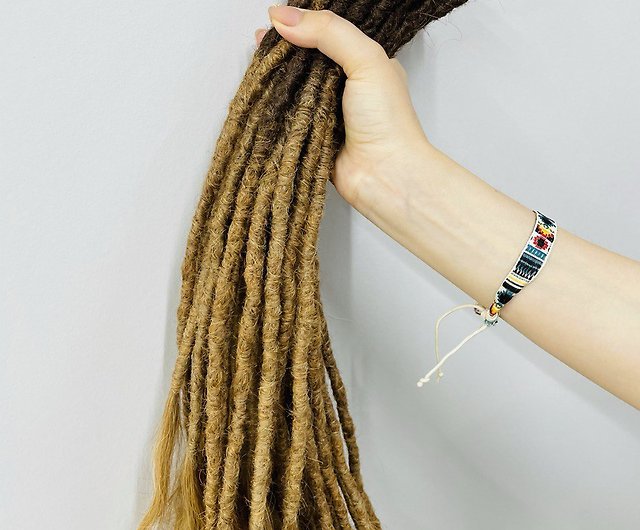 SE Human Hair Dreads lengthen dreadlock extensions Natural brown hair  extensions - Shop EvoDreads Hair Accessories - Pinkoi
