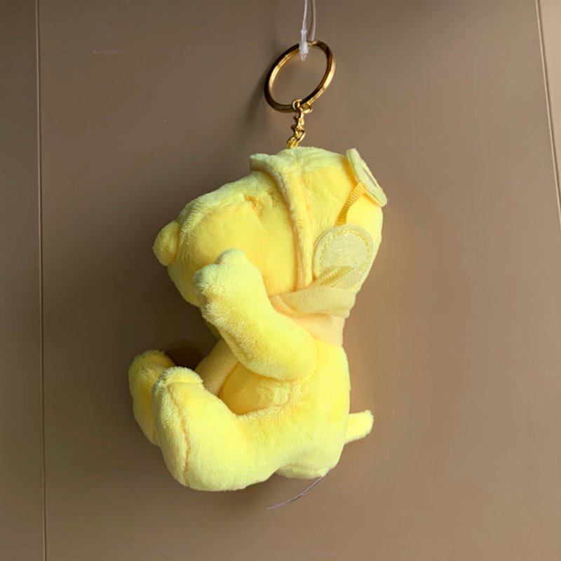 黃色 Snoopy 史努比鑰匙圈吊飾淺黃 史奴比包包掛飾吊飾 - 鑰匙圈/鑰匙包 - 聚酯纖維 黃色
