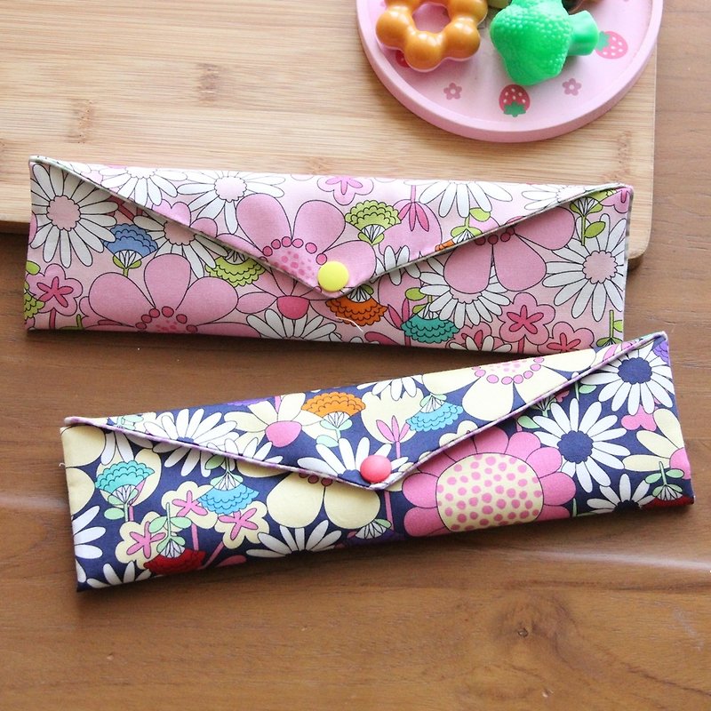 Wenqingfeng environmentally friendly chopsticks bag best friend limited ~ Midsummer Night’s Dream Storage Bag. Hand-made meal bag. Gift exchange - กล่องเก็บของ - ผ้าฝ้าย/ผ้าลินิน สึชมพู
