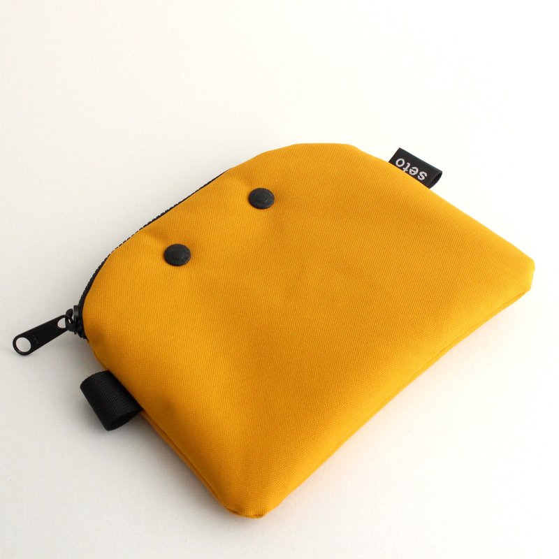 seto / creature bag / pencil case / cosmetic pouch / Case A6 / Yellow - Toiletry Bags & Pouches - Polyester Yellow