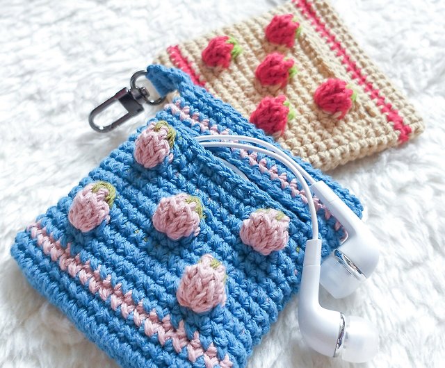 Stitch Happy Knitting Bag (Pink): 7 Pocket Yarn Bag, Crochet Bag, Yarn Storage, or Crochet Storage