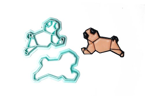 3D.Mr.Nick Cutter dog. Animal. Geometry. Polymer clay cutter. Clay Cutter Set.