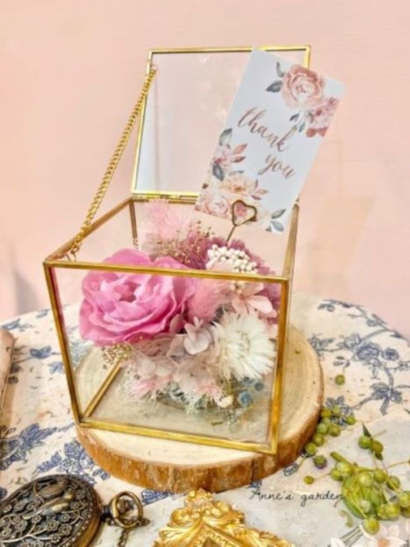 French preserved flower jewelry box - ตกแต่งต้นไม้ - พืช/ดอกไม้ 
