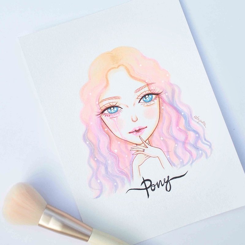 Your Portrait drawn by Ritaputta - 似顏繪/客製畫 - 紙 白色