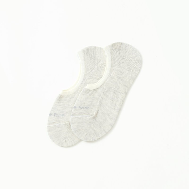 You Can't See Me / Off-White (M)-MIT Non-Slip Invisible Socks - Socks - Cotton & Hemp White