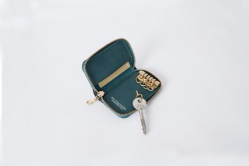 Hsu & Daughter 徐氏父女皮件工作室 拉鍊鑰匙包 | 皮革訂製 | 客製打字 | 鑰匙圈 | 真皮 | 禮物