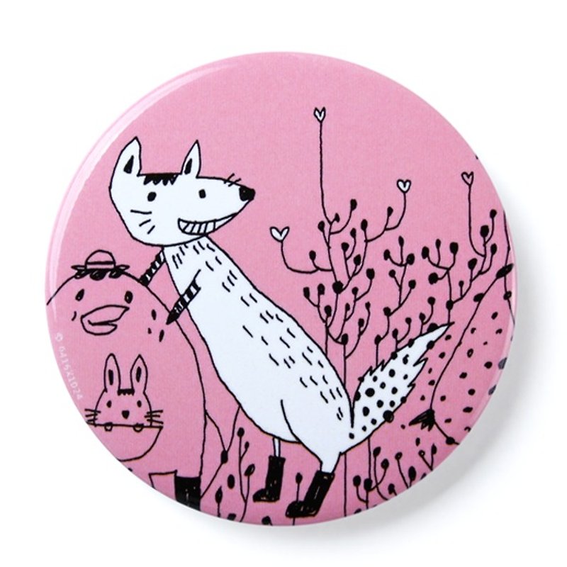 What a lovely smile / pink / badge - Badges & Pins - Other Metals Pink
