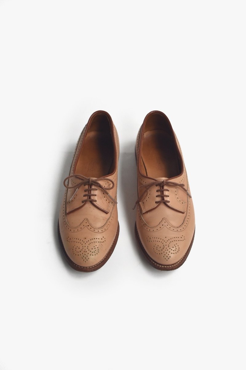 90s American Shoes | Allen Edmonds Wingtip US 6B EUR 36 - Women's Oxford Shoes - Genuine Leather Brown