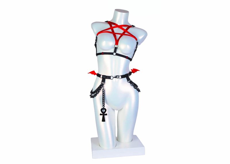 Red Demon Belt and Harness - 其他 - 其他材質 紅色