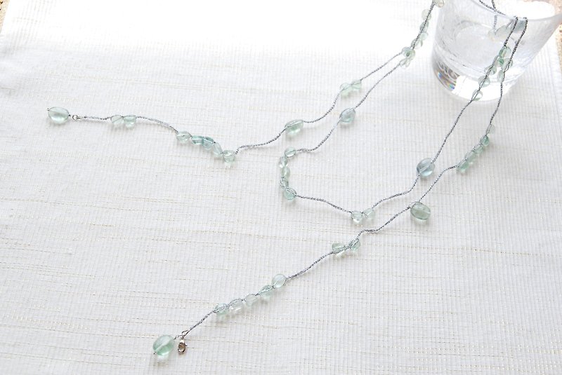 It will also be a Lalette long necklace of Green Flow Light - Long Necklaces - Stone Green