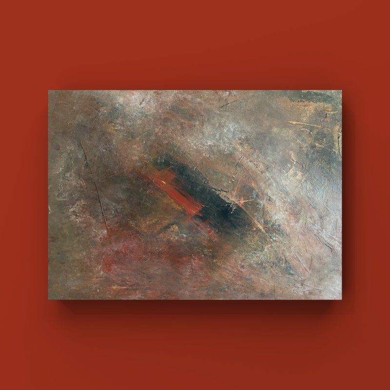 地球の炎-抽象絵画/家の装飾/絵画 - ポスター・絵 - アクリル 