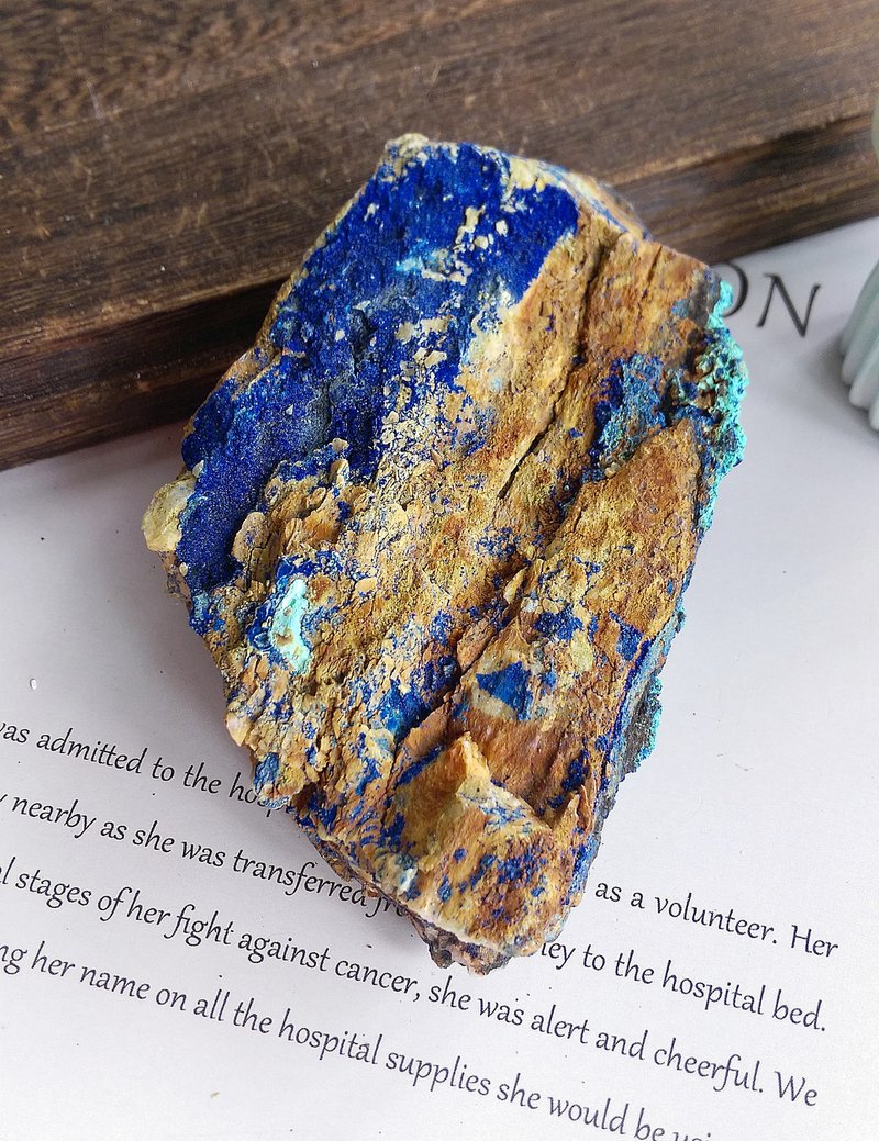 Azurite  安徽產地 藍銅礦 硅孔雀石 共生礦 天然礦石 原礦 - 擺飾/家飾品 - 其他材質 