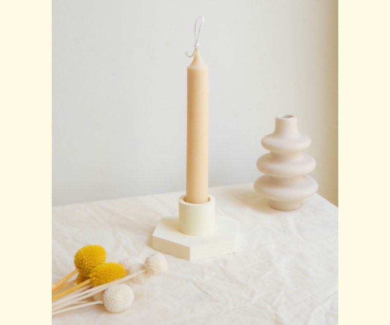 [Comprehensive Fragrance] Scented Pillar Candle & Candlestick Vegetable Soy Wax - เทียน/เชิงเทียน - ขี้ผึ้ง 