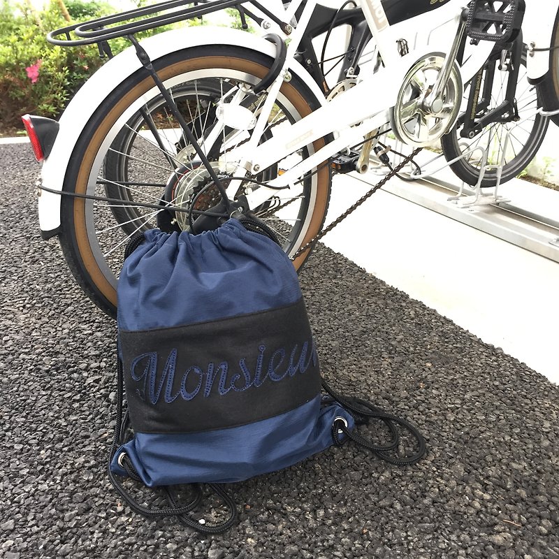 Sporty Bag - Drawstring Bags - Waterproof Material Blue