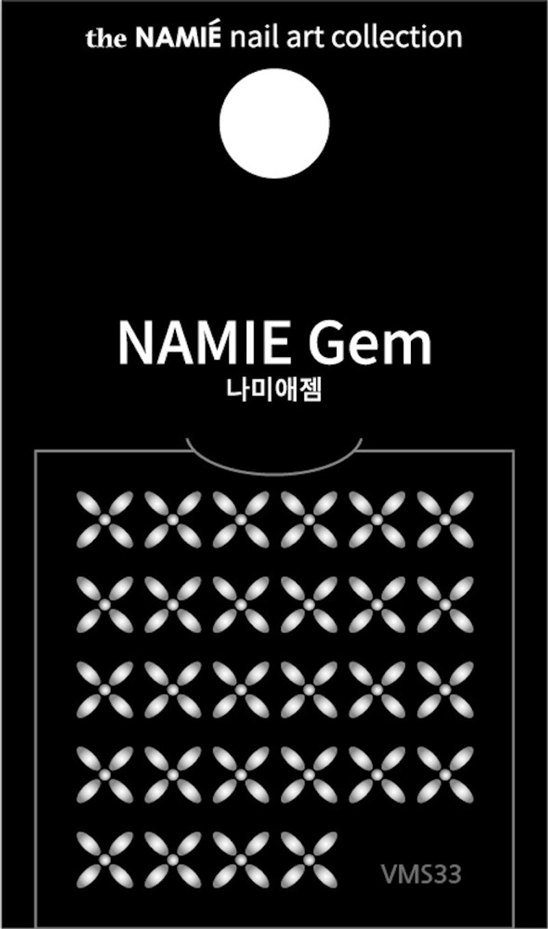 【專業用】NAMIE Gem 美甲裝飾藝術貼紙 Volume Metallic 33 - 指甲油/指甲貼 - 紙 金色