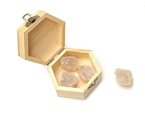 fitter 天然滿礦小瑪瑙白水晶-天然NG微瑕凈化充電消磁松木盒套組