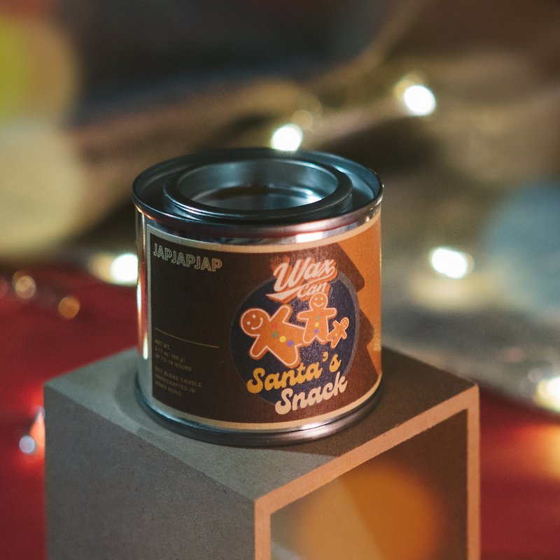 【クリスマスギフトボックス】 サンタさんのおやつ | 異臭ソイの香りのキャンドル 90g - キャンドル・燭台 - 蝋 