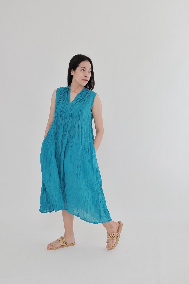 BOHOPeach cotton baech summer dress weekend trip - 洋裝/連身裙 - 環保材質 