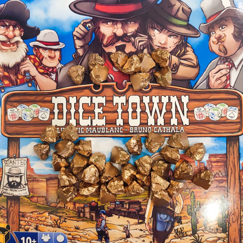 與 Dice Town 棋盤遊戲相容的豪華資源代幣 - 桌遊/卡牌 - 其他材質 