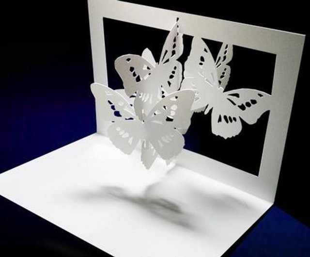 Pop-Up Message Card -Butterfly- - Shop Paper & Arts Birthday Pop-Up Card  Cards & Postcards - Pinkoi