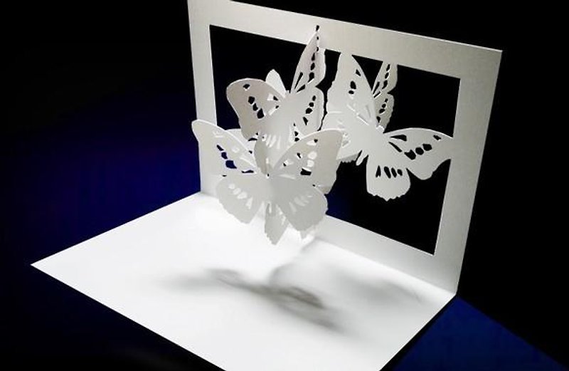 Pop-up message card -Butterfly- - Cards & Postcards - Paper White