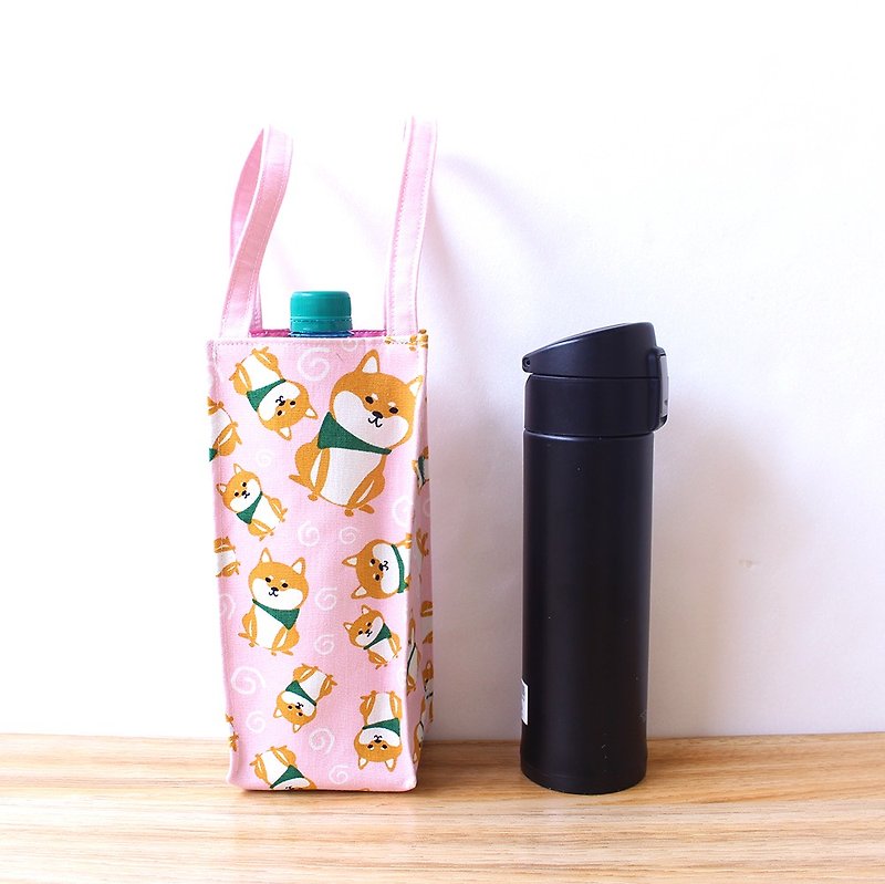 Shiba Inu - Foundation Mud Bottle Bag Kettle Dike Bag - ถุงใส่กระติกนำ้ - ผ้าฝ้าย/ผ้าลินิน 