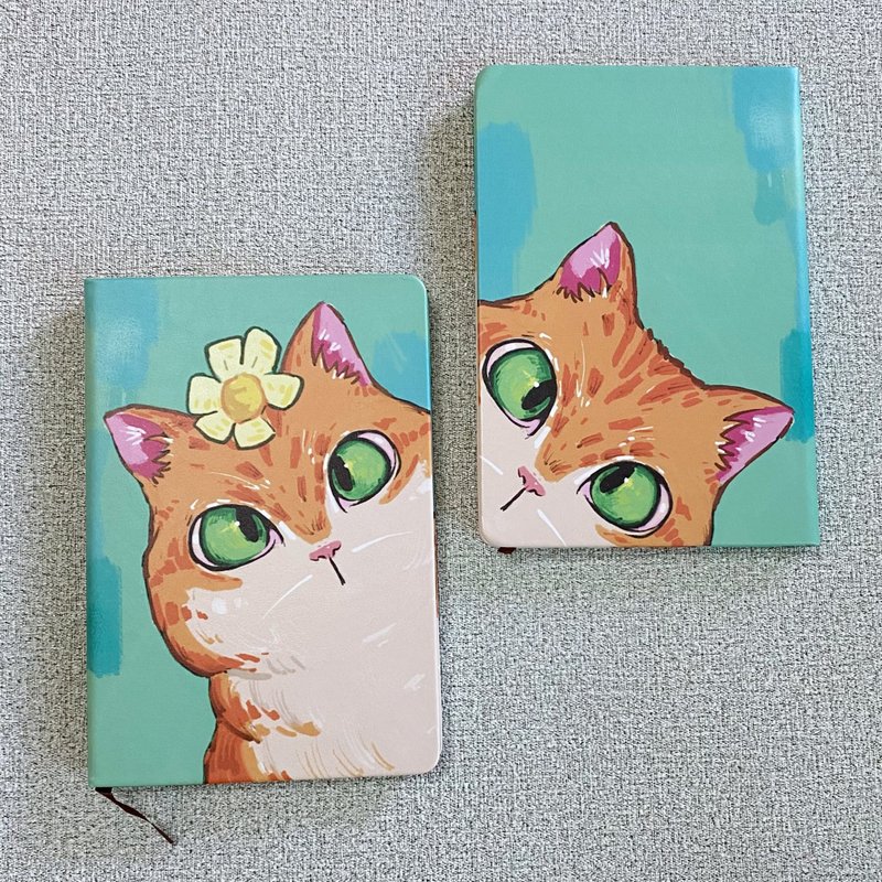 Orange cat A5 notebook - สมุดบันทึก/สมุดปฏิทิน - กระดาษ 