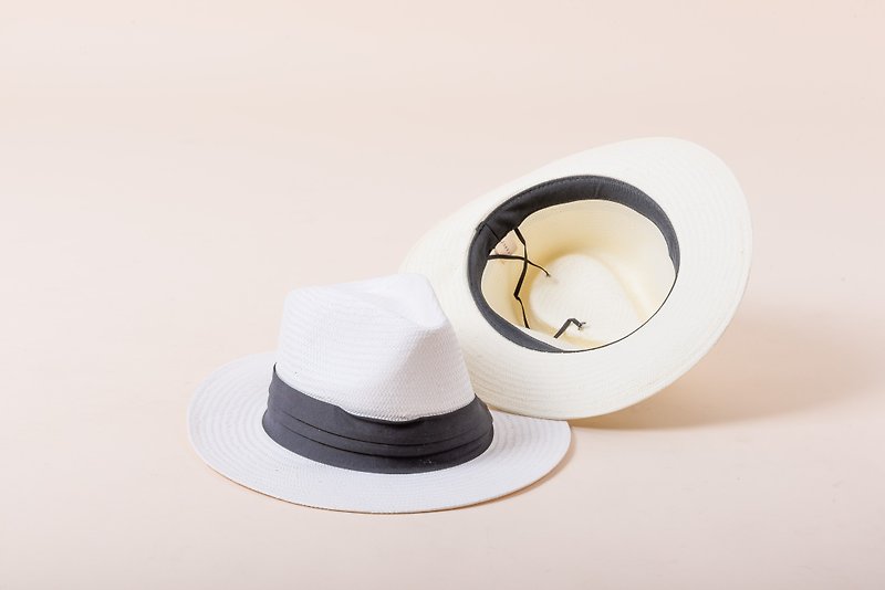 HAt - HANNA / White - 帽子 - 其他材質 白色