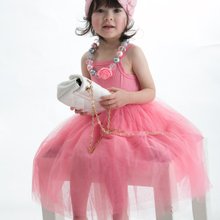 プレーンヘラワンピースベールドレスドレスTuTu-ダスティピンク