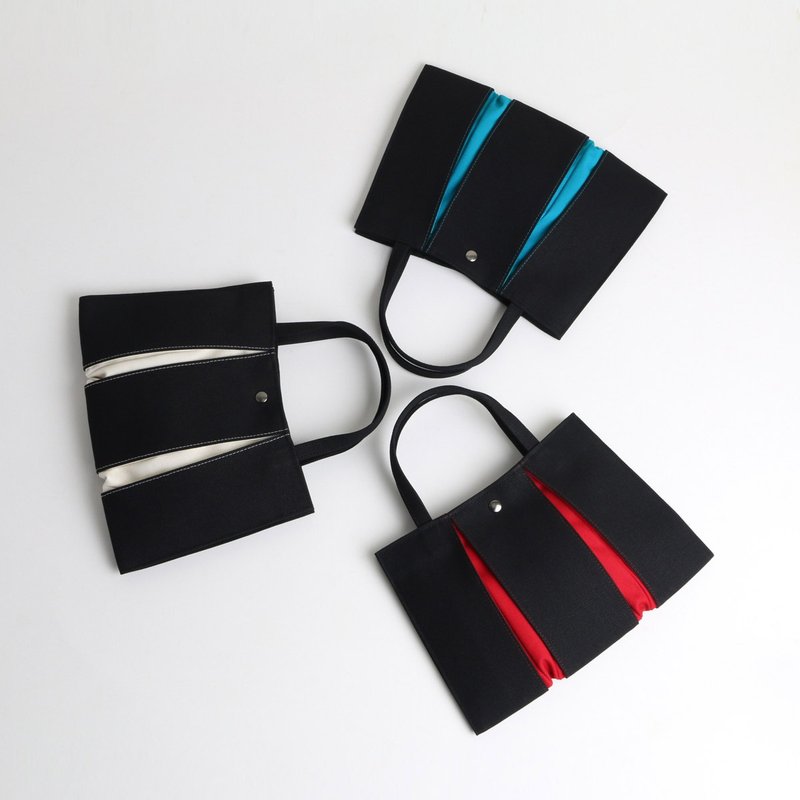 KOSHO ougi 帆布 バッグinバッグ プレゼント レディース メンズ キャンバス コットン 日本製 京都 軽量 裏地付き ホック付き - 手提包/手提袋 - 棉．麻 綠色