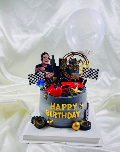 GJ.cake 汽車 跑車蛋糕 生日蛋糕 客製 造型 男友款 父親節 6 8吋面交