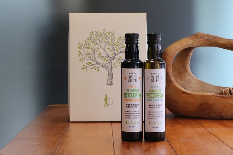 Mother's Day Gift Box-Fragrant and Rich Group [Pumpkin Seed Oil + Chia Seed Oil] - Other - Fresh Ingredients 
