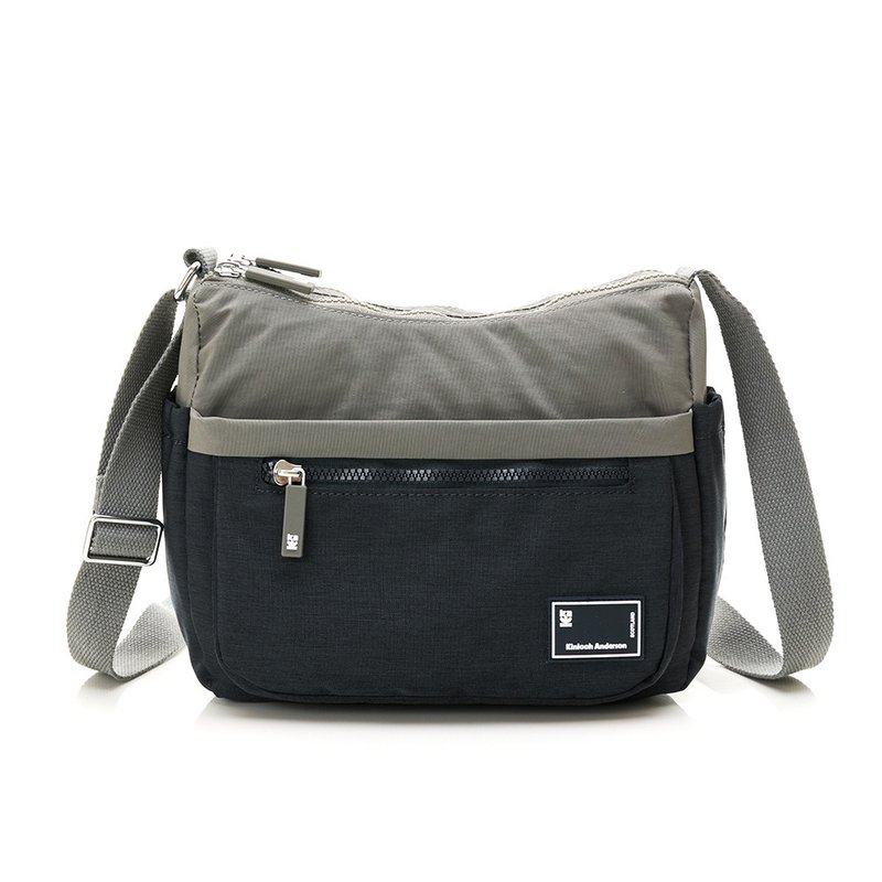 【Kinloch Anderson】Macchiato 造型斜側包-灰色 - 側背包/斜背包 - 尼龍 灰色