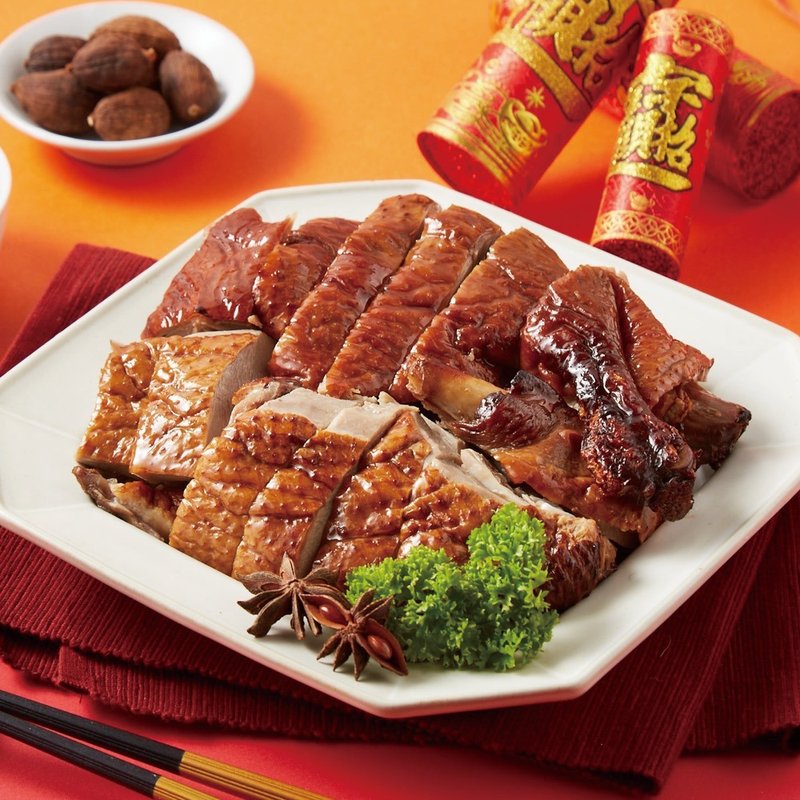 (Pre-order) [Evergreen Phoenix Hotel Jiaoxi] Roast Duck with Phoenix Bingmei Sauce-640g - Other - Other Materials Red