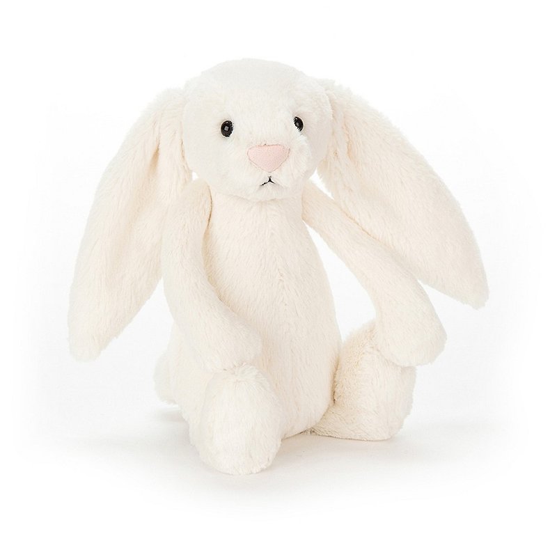 Jellycat Bashful Cream Bunny Chime - ของเล่นเด็ก - ผ้าฝ้าย/ผ้าลินิน ขาว