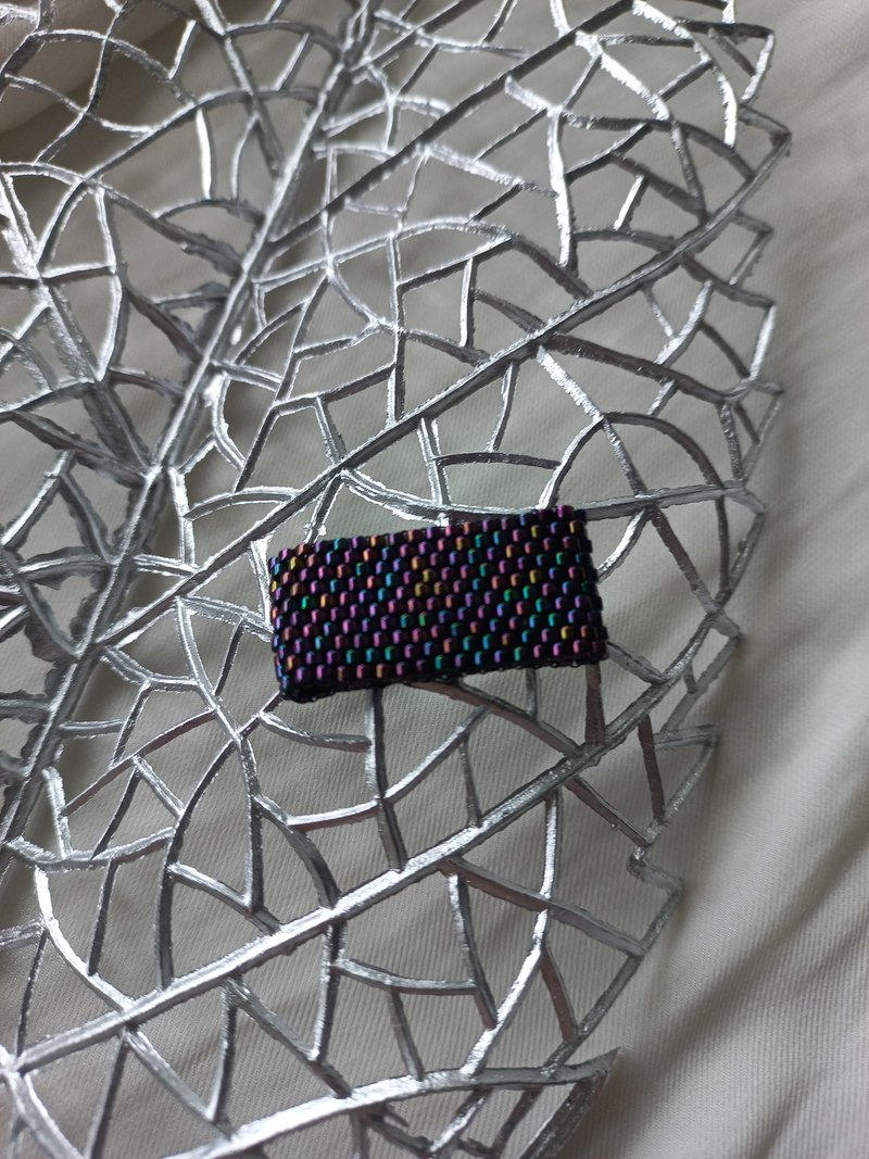 Beaded ring Miyuki Iris handmade jewelry - 戒指 - 琉璃 多色
