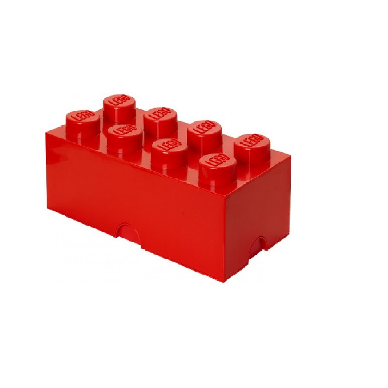 Room Copenhagen 樂高 LEGO 8凸收納盒-紅色(40040630) - 居家收納/收納盒/儲物盒 - 其他材質 